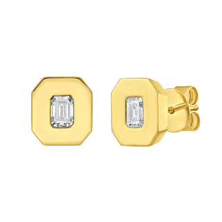 Luxor Diamond Stud Earrings - Jewelry - RUCHI New York