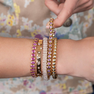 Marguerite Pink Sapphire Bracelet - Jewelry - RUCHI New York