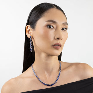 Mavi Blue Sapphire Ombré Necklace - Jewelry - RUCHI New York