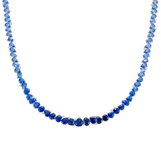 Mavi Blue Sapphire Ombré Necklace - Jewelry - RUCHI New York