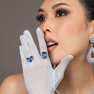 Midnight Blue Sapphire Ring - High Jewelry - RUCHI New York