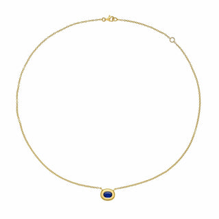 Midori Blue Sapphire Pendant Necklace - Jewelry - RUCHI New York