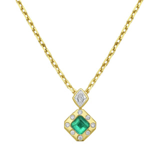 Milia Emerald Pendant Necklace - Jewelry - RUCHI New York