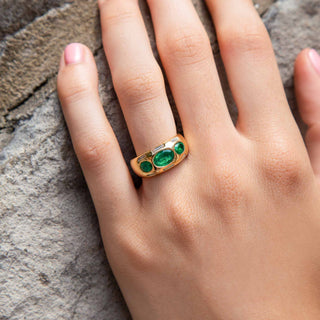Milia Emerald Ring - Jewelry - RUCHI New York