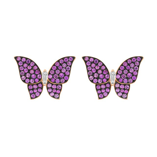 Morphia Pink Sapphire Earrings - Jewelry - RUCHI New York