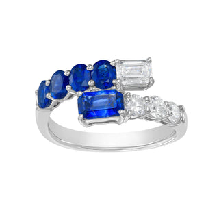 Myrtos Blue Sapphire Ring - Jewelry - RUCHI New York