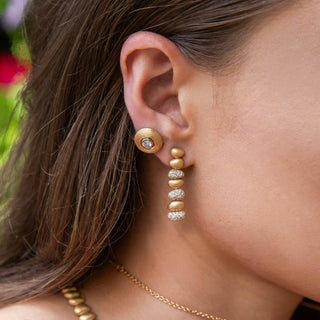 Natera Diamond Linear Earrings - Jewelry - RUCHI New York