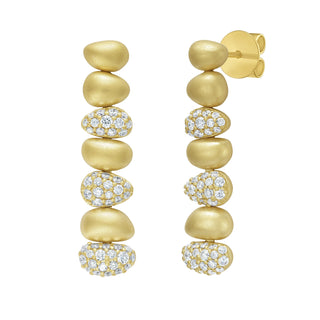Natera Diamond Linear Earrings - Jewelry - RUCHI New York