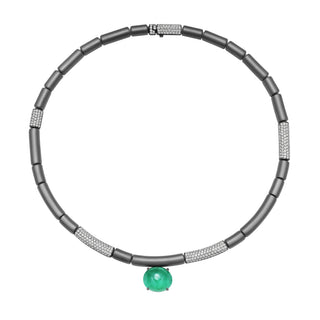 Odelle Emerald Statement Necklace - Jewelry - RUCHI New York