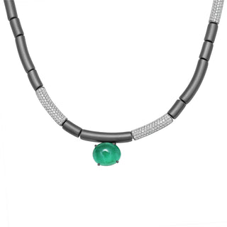Odelle Emerald Statement Necklace - Jewelry - RUCHI New York