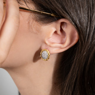 Onde Diamond Stud Earrings - Jewelry - RUCHI New York