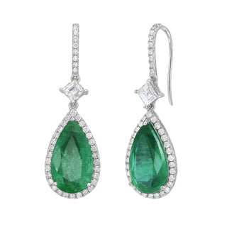 Palais Emerald Statement Earrings - Jewelry - RUCHI New York