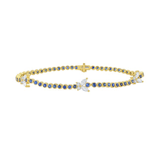 Papillon Blue Sapphire Butterfly Bracelet - Jewelry - RUCHI New York