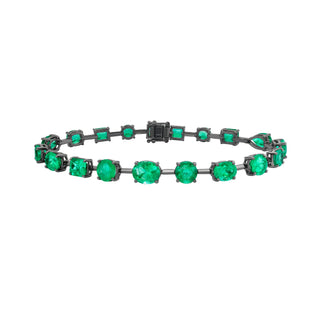 Poplar Emerald Tennis bracelet - Jewelry - RUCHI New York
