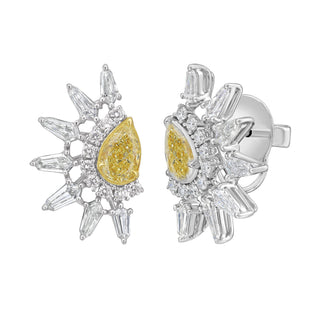 Reverie Fancy Diamond Stud Earrings - Jewelry - RUCHI New York