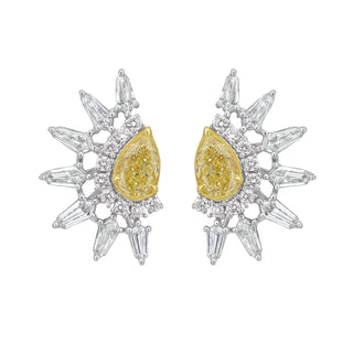 Reverie Fancy Diamond Stud Earrings - Jewelry - RUCHI New York