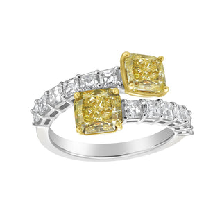 Reverie Fancy Diamond Wrap Ring - Jewelry - RUCHI New York