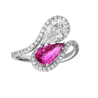 Sakura Pink Sapphire Wrap Ring - Jewelry - RUCHI New York