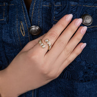 Santina Diamond Wrap Ring - Jewelry - RUCHI New York