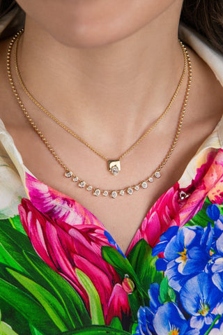 Solaris Diamond Fringe Necklace - Jewelry - RUCHI New York