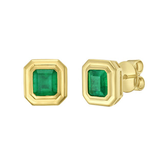 Sonnet Emerald Stud Earrings - Jewelry - RUCHI New York