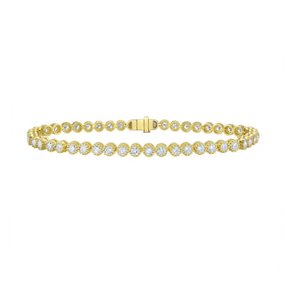 Thistle Diamond Yellow Gold Tennis Bracelet - Jewelry - RUCHI New York