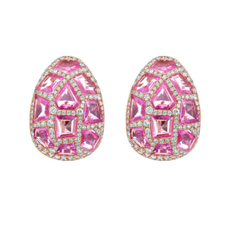 Venice Pink Sapphire Earrings - Jewelry - RUCHI New York