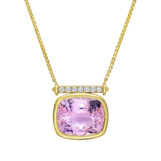 Viola Kunzite Pendant Necklace - Jewelry - RUCHI New York