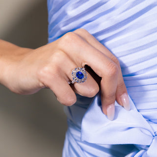 Vivace Tanzanite and Diamond Cocktail Ring - High Jewelry - RUCHI New York