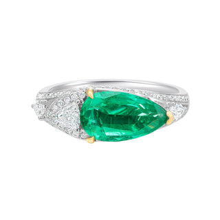 Xenia Emerald Ring - Jewelry - RUCHI New York
