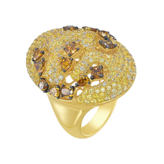 Zafira Yellow Diamond Ring - Jewelry - RUCHI New York