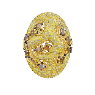 Zafira Yellow Diamond Ring - Jewelry - RUCHI New York