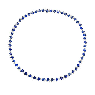 Zafiro Blue Sapphire Necklace - High Jewelry - RUCHI New York
