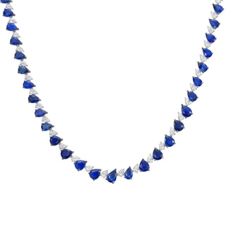 Zafiro Blue Sapphire Necklace - High Jewelry - RUCHI New York