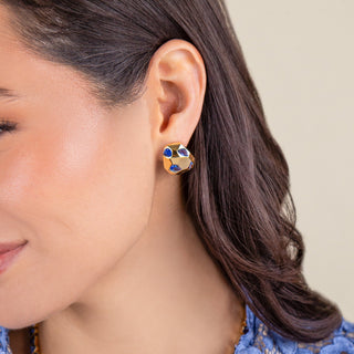 Zahi Blue Sapphire Stud Earrings - Jewelry - RUCHI New York