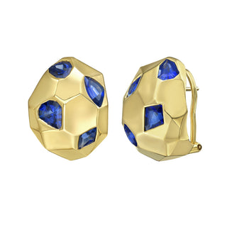 Zahi Blue Sapphire Stud Earrings - Jewelry - RUCHI New York