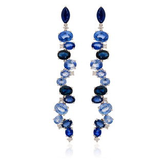 A Sea of Blue Tidal Drop Earrings - Jewelry - RUCHI New York